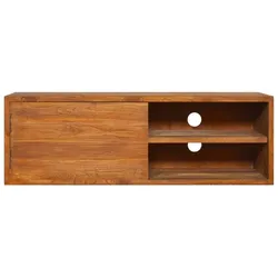 vidaXL Wand-TV-Schrank 90x30x30 cm Teak Massivholz