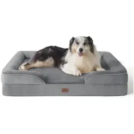 Bedsure Hundesofa Ergonomisch 122 x 89 cm grau