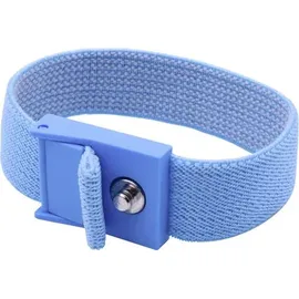 Quadrios ESD-Handgelenkband Blau Druckknopf 4 mm