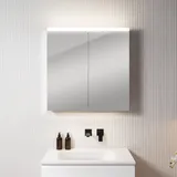 Neoro n50 | n50T46 Spiegelschrank B: 80 cm mit 2 Türen, mit Beleuchtung, für die Schweiz, BN0486MI,