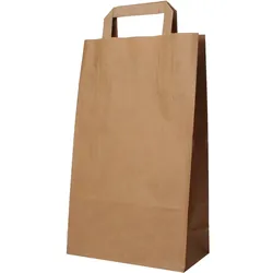 Nette 250 Papiertragetaschen braun 22+10x36cm Papiertaschen