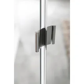 Rauch Schrank-Set RAUCH "Kleiderschrank Schrank Garderobe Wäscheschrank COSTA mit Spiegel", grau (graumetallic), B:208cm H:197cm T:298cm, Holzwerkstoff, Kastenmöbel-Sets, viel Platz, grifflose Front und Push-to-Open Funktion MADE IN GERMANY