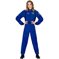 W WIDMANN MILANO Party Fashion - Astronaut Kostüm Damen, Weltraum Overall, Space Girl Outfit für Karneval & Mottopartys