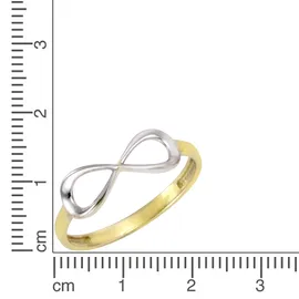 Celesta Gold, F Ring Gold, 375 zweifarbig mit Unendlichkeits-Motiv