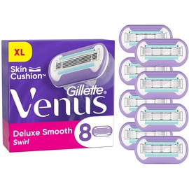 Gillette Venus Deluxe Smooth Swirl Rasierklingen für Rasierer Damen, 8 Stück(e) Frauen