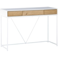 XXXLutz Xxxl Konsolentisch, Weiß, Eiche, Holz, Metall, Holzwerkstoff, Eiche,