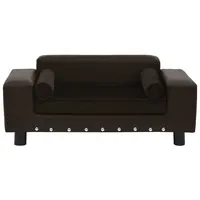 vidaXL Hundesofa 81 x 43 x 31 cm braun