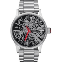 Nixon Herren Analog Quarz Uhr mit Edelstahl Armband A135-3625-00