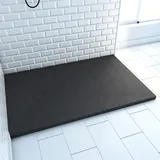 Marwell Duschwanne rechteckig 140 x 90 x 2,6 cm schwarz