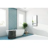 ROWI Bad-Schnellheizer 1800 W Premium mit Spiegel, Handtuchhalterung