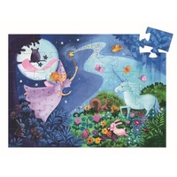 Djeco Puzzle The fairy and the unicorn 36-teilig in bunt
