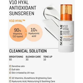SOME BY MI V10 Hyal Antioxidant Sonnencreme LSF 50+ 40 ml
