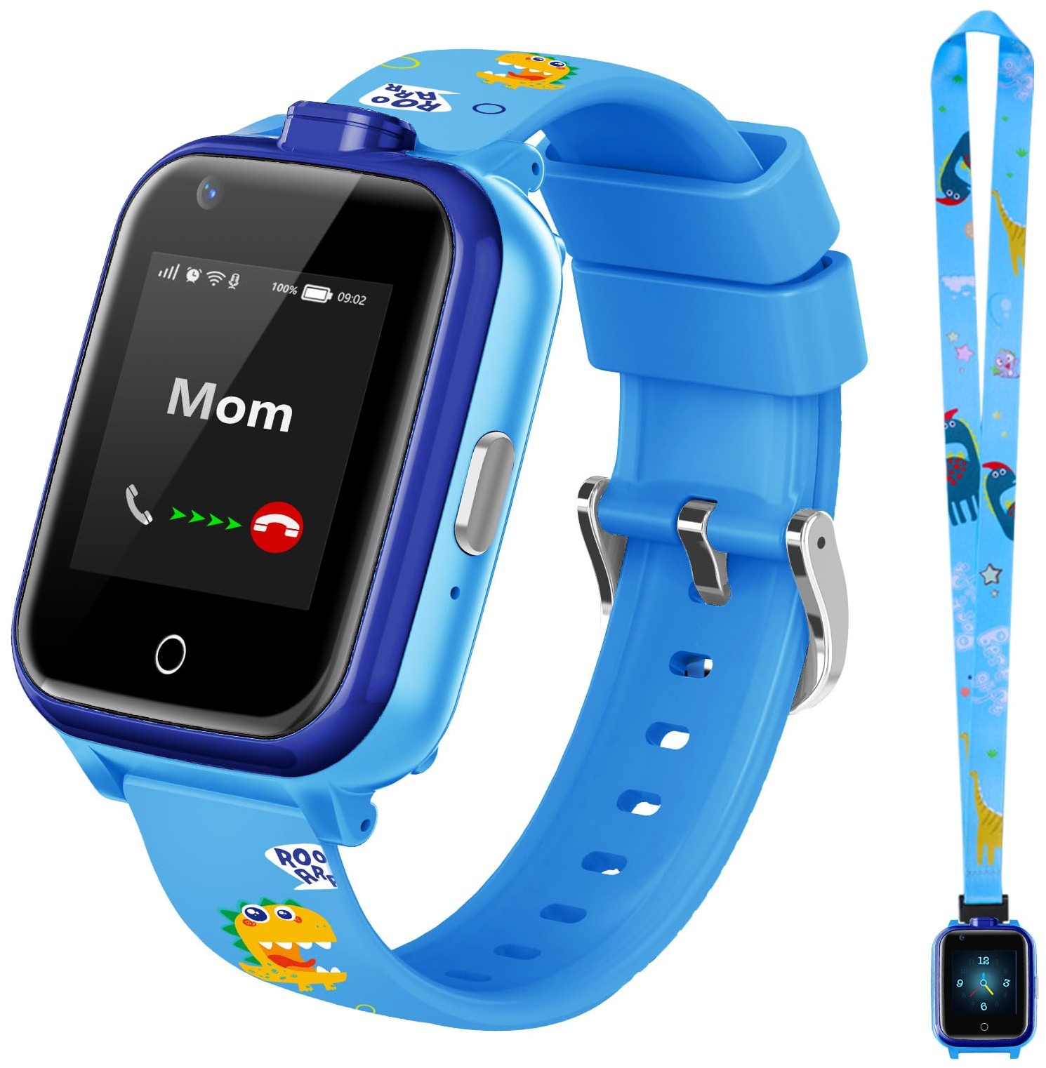 jianyana 4G Smartwatch Kinder mit GPS und Telefon, Kinder Smartwatch mit SOS-Anruf, Wecker, Musik-Player, Kamera, Spiele, Kids Smart Watch für 3-14 Jahre Jungen Mädchen Geburtstagsgeschenke