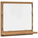 vidaXL Badspiegel mit Ablage Artisan-Eiche 40x11x37 cm Holzwerkstoff