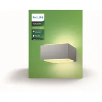Philips Außenwandleuchte Aluminium 9,1 cm E27 grau