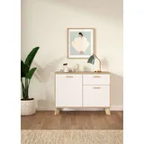 Andas Sideboard Imperia ¦ weiß ¦ Maße cm, B: 98,7 H: 73 T: 39.1