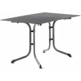 Sieger Boulevard Klapptisch 120 x 80 x 13 cm Eisengrau/Schieferdekor Anthrazit