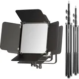 Walimex LED Niova 100-F Pro 100W Bi Color Set2, Dauerlicht,