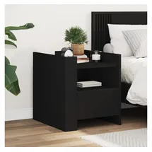 vidaXL Nachtschrank 45 x 50 x 50 cm Schwarz