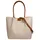 Samantha look Henkeltasche Leder Beige