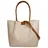 Samantha look Henkeltasche Leder Beige