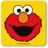 Logoshirt® Sesamstrasse | Elmo | Untersetzer | Kork | 10x10cm | langlebiger Druck | Lizenziertes Originaldesign