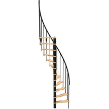 Minka Spindeltreppe Suono Smart Schwarz Geschosshöhe bis 305 cm