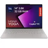 Lenovo Yoga Slim 7 Ultra Aura Edition Laptop | 14"2.8K WUXGA OLED Touch Display | Intel Core Ultra 7 355 | 32GB RAM | 1TB SSD | Intel ARC Grafik | Windows 11 | QWERTZ | Seashell |3 Monate Premium Care