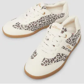 s.Oliver Multicolor-Sneaker in Leder-Optik Beige 36