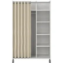VCM Kleiderschrank Kit 160 x 100 x 49 cm Beige/Weiß