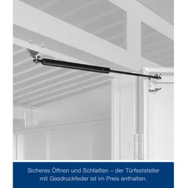 Hörmann Berry Gerätehaus 3,13 x 2,83 m Quarzgrau