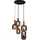 NÄVE Fumo 5-flg. Ø 54,8 cm rund schwarz/gold Metall Glas