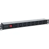 Intellinet Network Solutions Steckdosenleiste 8-fach 2 m Schwarz/Silber 1 St.