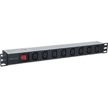 Intellinet Network Solutions Steckdosenleiste 8-fach 2 m Schwarz/Silber 1 St.