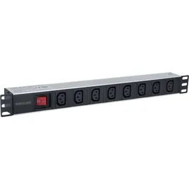 Intellinet Network Solutions Steckdosenleiste 8-fach 2 m Schwarz/Silber 1 St.