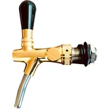 ich-zapfe Zapfhahn, Bierzapfhahn, Schankhahn, Kolbenschankhahn - vergoldet, Length:35 mm