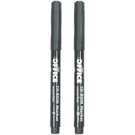 Herlitz CD Marker permanent 2 St. Schwarz
