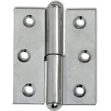 Pohl Möbelband Gerade Halbrundkopf Links 50 x 40 mm