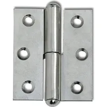 Pohl Möbelband Gerade Halbrundkopf Links 50 x 40 mm