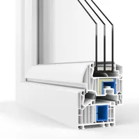 VEKA Softline 82 MD Passive, Balkontür Kunststoff, Weiß, 500 x 1700 mm, 1-teilig fest, individuell konfigurieren
