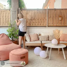 LINDBY LED-Solarlampen Lago, 3er-Set, Kugeln, Erdspieß, weiß