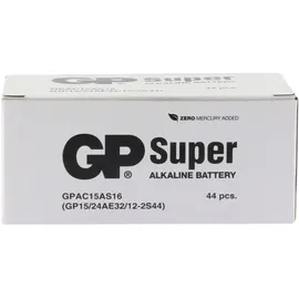 GP AAA Micro Batterie GP Alkaline Super 1,5V 12 Stück, AA Mignon Batterie GP Alkaline Super 1,5V 32 Stück