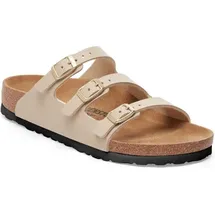 Birkenstock Florida Birko-Flor Sandalen Schmale Weite beige braun - 37