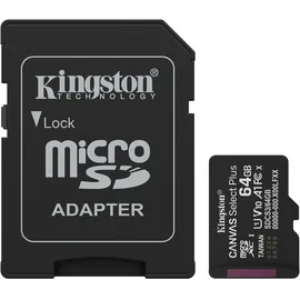 Kingston Canvas Select Plus Gen3 100MB/s A1 Einschließlich SD Adapter - SDCS3/64GB