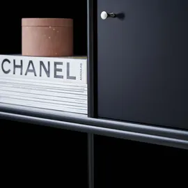 Hammel Furniture Mistral Kubus Bücherregal 207 x 27 x 207 cm Schwarz