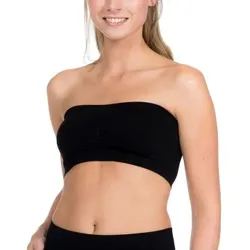 Magic BH Bandeau Push Up Bra Schwarz Nylon Medium Damen
