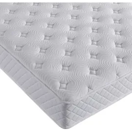 V6 Boxspringbett Modell 211 mit Taschenfederkernmatratze - Beige)