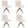 Home Deluxe Esszimmerstuhl drehbar 4er Set NODA - Creme