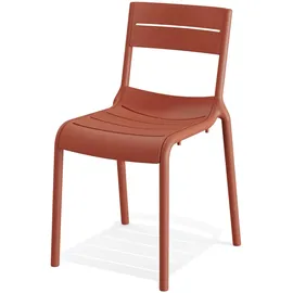 FEROS Calor Gartenstuhl 55 x 55 x 82 cm terracotta 4 St.
