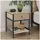 Tectake Nachtschrank Killarney 45 x 55,5 x 46 cm Braun